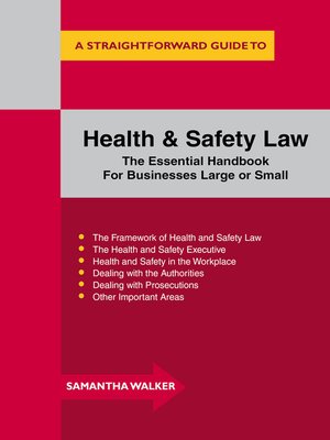 cover image of Health and Safety Law